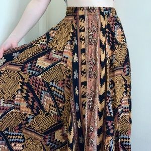 Vintage 80s/90s Print Midi Skirt